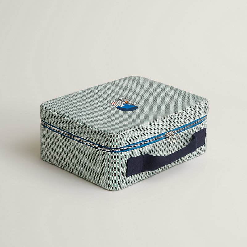 ヴァニティケース 《カバン》 - ブルー | Hermès - エルメス-公式サイト